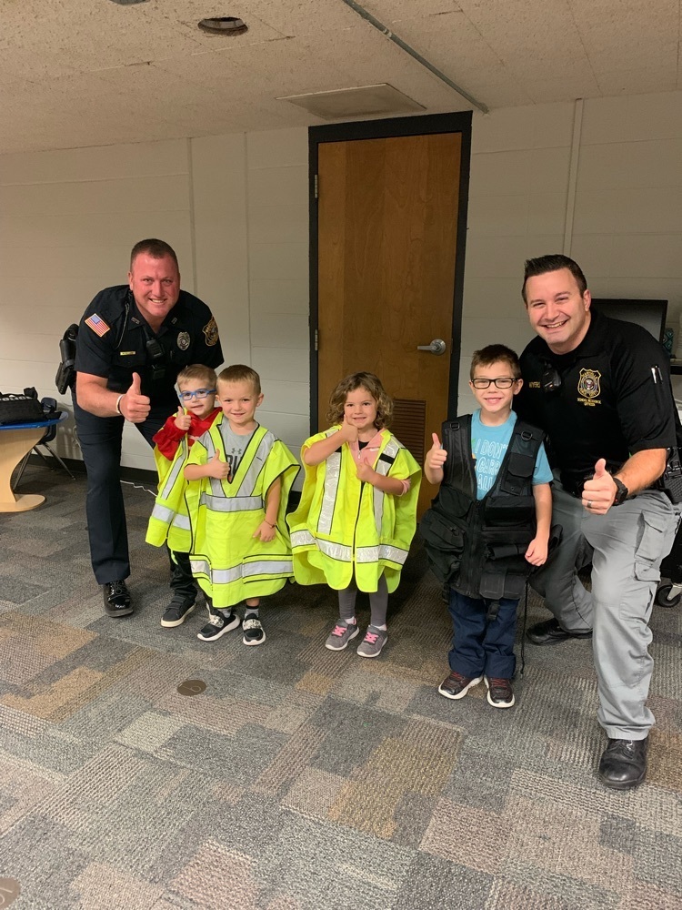 Special help from some “junior” officers! 